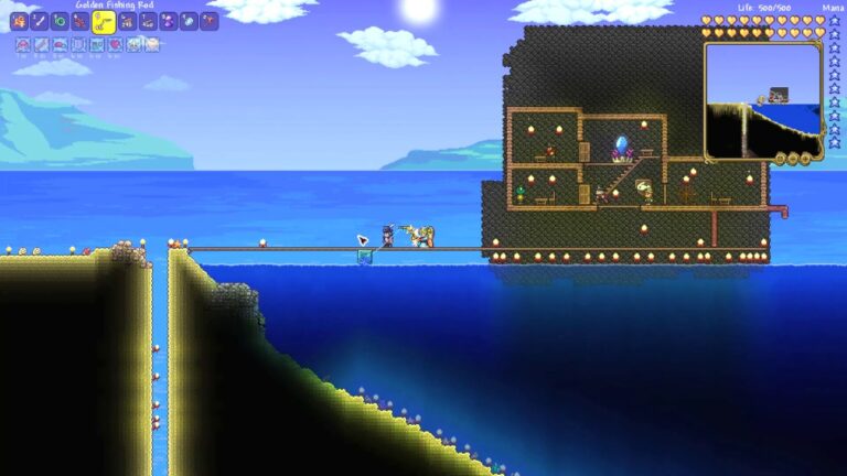 How to Make a Fishing Rod in Terraria